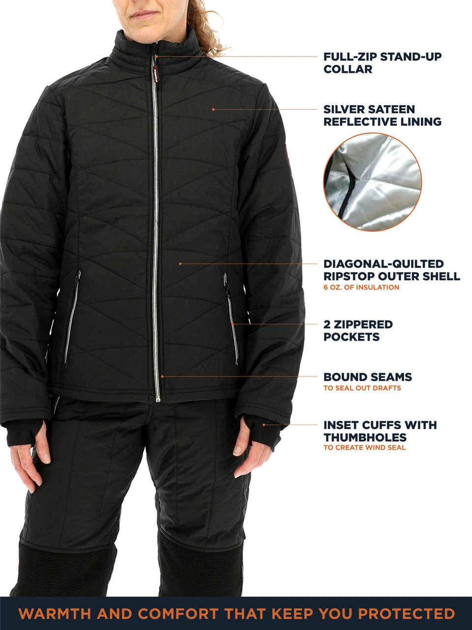 Refrigiwear Women's Quilted Jacket 6 Refrigiwear Women's Quilted Jacket - Image 6