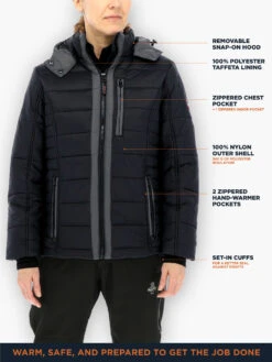 Refrigiwear Women's Pure-Soft Puffer Jacket 12 Refrigiwear Women's Pure-Soft Puffer Jacket -Refrigiwear 0473 Pure Soft Lightweight Insulated Jacket 43482.1682359321