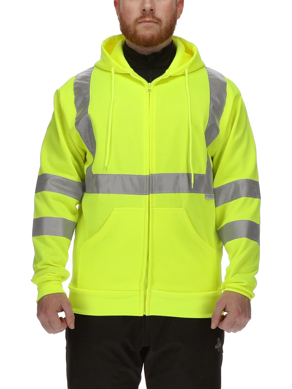 Refrigiwear HiVis Hooded Sweatshirt 2 Refrigiwear HiVis Hooded Sweatshirt - Image 2