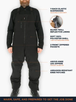 Refrigiwear Insulated Softshell Bib Overalls -Refrigiwear 0495 Insulated Softshell High Bib 58506.1682359846