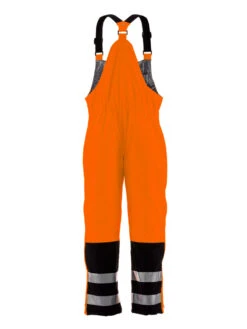 Refrigiwear HiVis Insulated Softshell Bib Overalls -Refrigiwear 0497RBOR B 2017 50971.1667838591