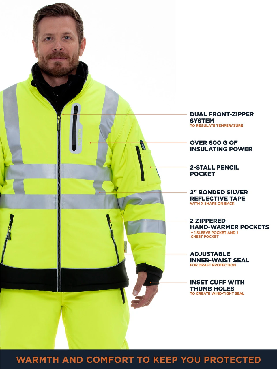 Refrigiwear HiVis Extreme Softshell Jacket 7 Refrigiwear HiVis Extreme Softshell Jacket - Image 7