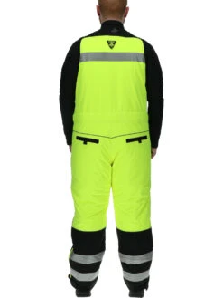 Refrigiwear HiVis Extreme Softshell Bib Overalls -Refrigiwear 0797 Extreme Hivis bib model back 01577.1691603759