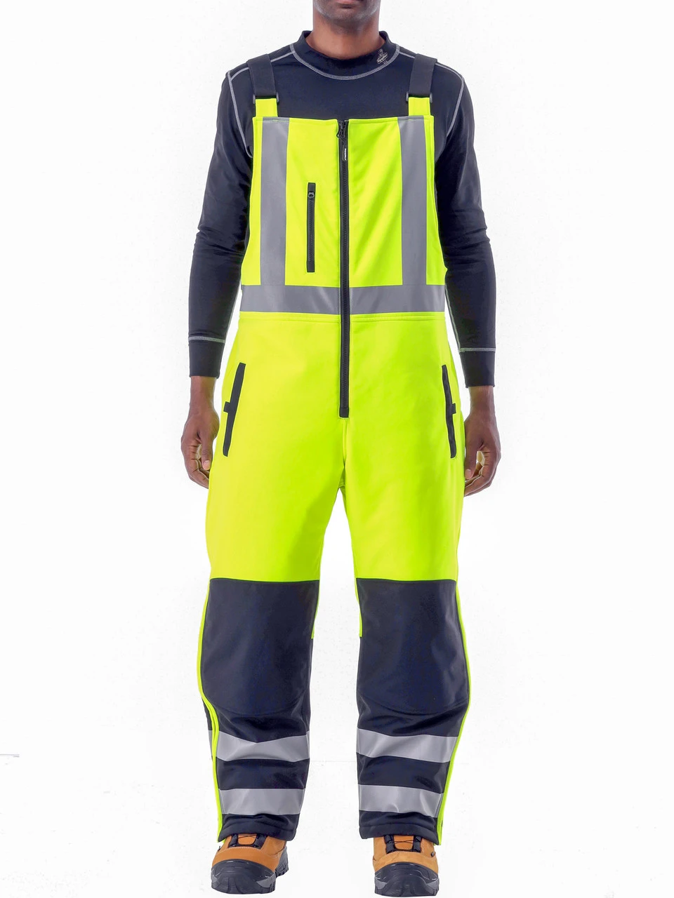 Refrigiwear HiVis Insulated Softshell High Bib Overalls 3 Refrigiwear HiVis Insulated Softshell High Bib Overalls - Image 3