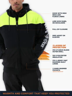 Refrigiwear Freezer Edge® Hooded Sweatshirt -Refrigiwear 8450 Freezer Edge Hooded Sweatshirt 58275.1682361661