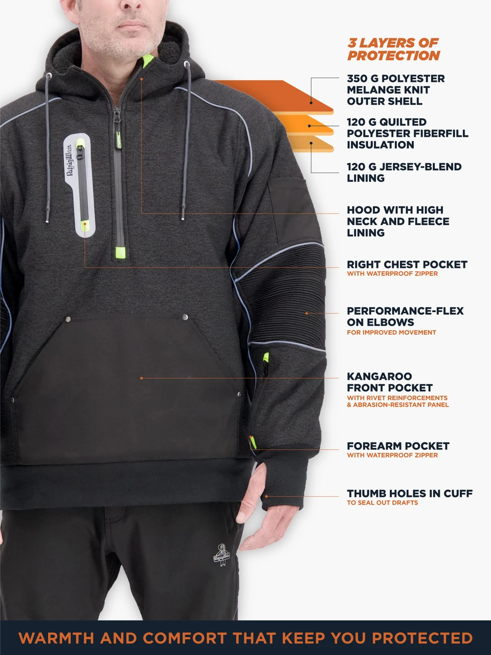 Refrigiwear Extreme Hybrid Sweatshirt 6 Refrigiwear Extreme Hybrid Sweatshirt - Image 6