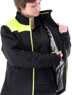 Refrigiwear Women's Two-Tone HiVis Insulated Softshell Jacket 23 Refrigiwear Women's Two-Tone HiVis Insulated Softshell Jacket -Refrigiwear 8593HVL inner pocket 45490.1690222586