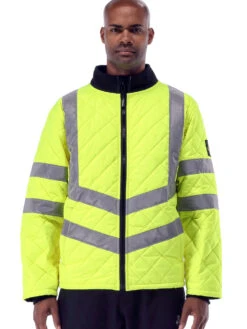 Refrigiwear HiVis Diamond Quilted Jacket -Refrigiwear 8730 M 58534.1693496990