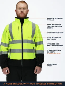 Refrigiwear HiVis Softshell Jacket -Refrigiwear 9291 Hivis Softshell Jacket 00827.1693488362