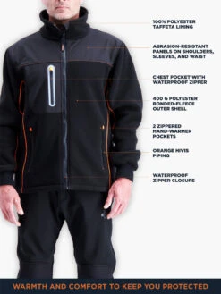 Refrigiwear PolarForce® Hybrid Fleece Jacket -Refrigiwear 9740 Water Resistant PolarForce Hybrid Fleece 43824.1682362207