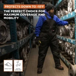 RefrigiWear Men's ComfortGuard Insulated High Bib Overalls Water-Resistant Denim -Refrigiwear GUEST 0471bcbe ff10 48c7 998e a0893a894062