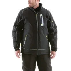 RefrigiWear Men's Extreme Softshell Insulated Jacket -60F Cold Protection