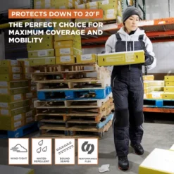 RefrigiWear Women's Diamond Quilted Insulated Bib Overalls With Performance-Flex -Refrigiwear GUEST 07f92919 bebe 4341 9709 dc9f989fed33