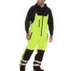 RefrigiWear Insulated Reflective High Visibility Extreme Softshell Bib Overalls