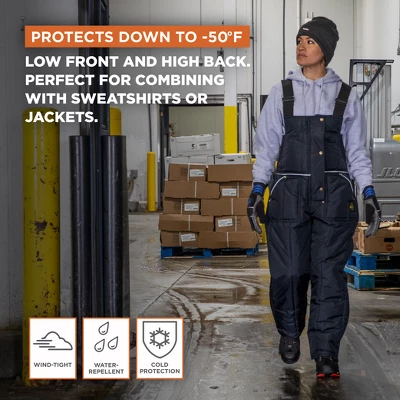 RefrigiWear Women's Iron-Tuff Insulated Bib Overalls 3 RefrigiWear Women's Iron-Tuff Insulated Bib Overalls - Image 3