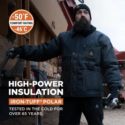 RefrigiWear Men's Insulated Iron-Tuff Polar Jacket With Soft Fleece Collar 1 RefrigiWear Men's Insulated Iron-Tuff Polar Jacket With Soft Fleece Collar