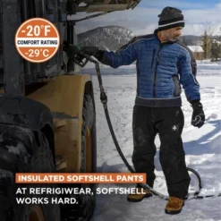 Refrigiwear 15 RefrigiWear Men's Warm Water-Resistant Insulated Softshell Pants -20F Protection