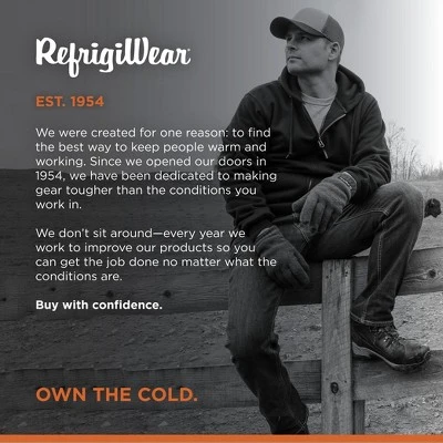 RefrigiWear Thermal Knit Lined Hoodie, Hooded Zip-Up Fleece Sweatshirt 5 RefrigiWear Thermal Knit Lined Hoodie, Hooded Zip-Up Fleece Sweatshirt - Image 5