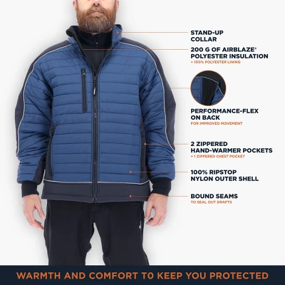 RefrigiWear Men's Frostline Insulated Jacket With Performance-Flex 2 RefrigiWear Men's Frostline Insulated Jacket With Performance-Flex - Image 2