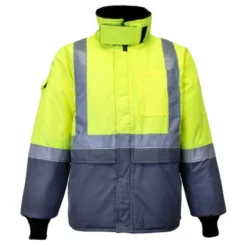 RefrigiWear High Visibility Freezer Edge Insulated Jacket With Reflective Tape