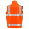 RefrigiWear High Visibility Orange Reflective Reversible Softshell Safety Vest