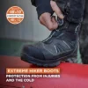 RefrigiWear Men's Extreme Hiker Waterproof Insulated Boots With BOA Fit Lacing System