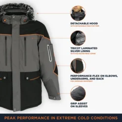 RefrigiWear Men's PolarForce Insulated Parka With Detachable Hood -Refrigiwear GUEST 4e1bfddb 2697 430e 9b04 c8953fc5806c