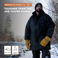 RefrigiWear Men's Iron-Tuff Ice Parka With Hood Water-Resistant Insulated Coat -Refrigiwear GUEST 518733ad fa20 40cc 9821 a159c821ac77