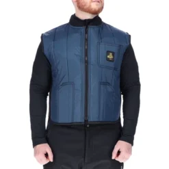 RefrigiWear Men's Warm Cooler Wear Lightweight Fiberfill Insulated Workwear Vest