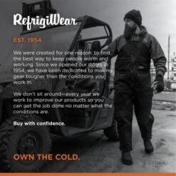 RefrigiWear Men's ComfortGuard Insulated High Bib Overalls Water-Resistant Denim -Refrigiwear GUEST 5a7bab06 9fae 45c2 80d5 b846352e996f