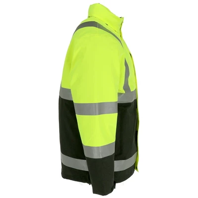 RefrigiWear Men's HiVis 3-in-1 Insulated Rainwear Systems Jacket - ANSI Class 2 5 RefrigiWear Men's HiVis 3-in-1 Insulated Rainwear Systems Jacket - ANSI Class 2 - Image 5