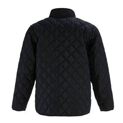 RefrigiWear Men's Insulated Diamond Quilted Jacket With Fleece Lined Collar 2 RefrigiWear Men's Insulated Diamond Quilted Jacket With Fleece Lined Collar - Image 2