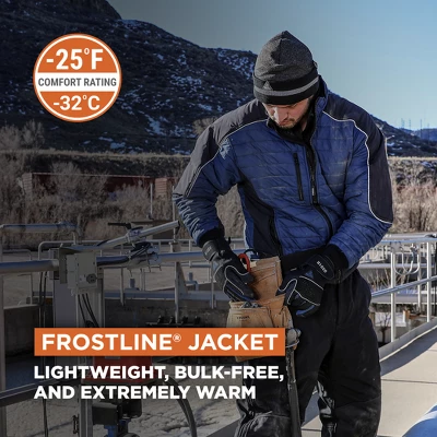 RefrigiWear Men's Frostline Insulated Jacket With Performance-Flex 1 RefrigiWear Men's Frostline Insulated Jacket With Performance-Flex