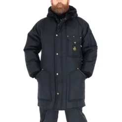 RefrigiWear Men's Iron-Tuff Ice Parka With Hood Water-Resistant Insulated Coat