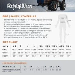 RefrigiWear Men's Econo-Tuff Lightweight Fiberfill Insulated High Bib Overalls -Refrigiwear GUEST 83634b73 c8f6 49f3 a5ba 73919679048f