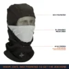 RefrigiWear 4-in-1 Stretch Knit Convertible Balaclava Face Mask, One Size