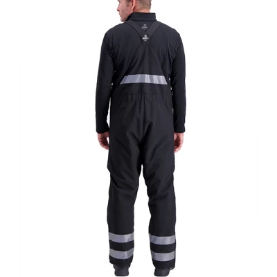 RefrigiWear Mens Insulated Softshell Enhanced Visibility Reflective Bib Overalls 4 RefrigiWear Mens Insulated Softshell Enhanced Visibility Reflective Bib Overalls - Image 4