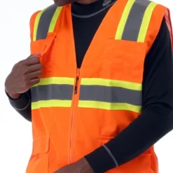 RefrigiWear Hi Vis Safety Orange Work Vest -Refrigiwear GUEST c0e9f320 7d2d 4857 83de 6a05e2bf17b1
