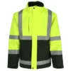 RefrigiWear Men's HiVis 3-in-1 Insulated Rainwear Systems Jacket - ANSI Class 2