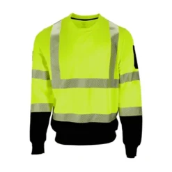 RefrigiWear High Visibility Hi Vis ANSI Type R, Class 3 Breathable Safety Crewneck Sweatshirt With Reflective Tape -Refrigiwear GUEST cd136b81 2ae4 49bb 8212 413cf41f0fdf