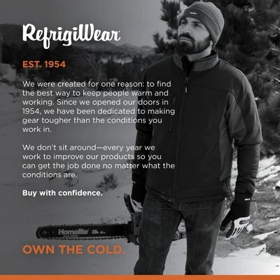 RefrigiWear Men's Windproof Water-Resistant Insulated Softshell Jacket 5 RefrigiWear Men's Windproof Water-Resistant Insulated Softshell Jacket - Image 5