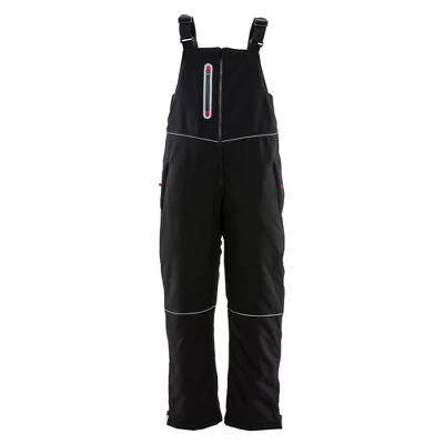RefrigiWear Women's Insulated Softshell Bib Overalls With Reflective Piping 6 RefrigiWear Women's Insulated Softshell Bib Overalls With Reflective Piping - Image 6