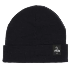 RefrigiWear Wool Blend Knit Moisture Wicking Winter Watch Cap (Black, One Size Fits All)