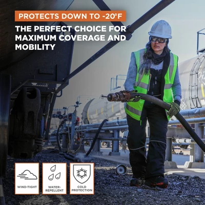 RefrigiWear Women's Insulated Softshell Bib Overalls With Reflective Piping 3 RefrigiWear Women's Insulated Softshell Bib Overalls With Reflective Piping - Image 3