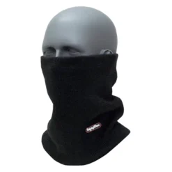 RefrigiWear Double Layered Soft Wool Blend Neck Gaiter (Black, One Size Fits All)