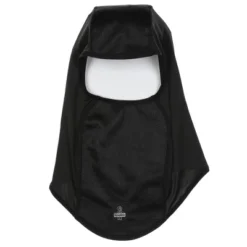 RefrigiWear Moisture Wicking Thin Stretch Open-Hole Balaclava Face Mask (Black, One Size Fits All)