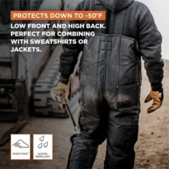 RefrigiWear Men's Iron-Tuff Insulated Low Bib Overalls -50F Cold Protection -Refrigiwear GUEST f728c03d 18b0 4fab 9678 4572128970a2